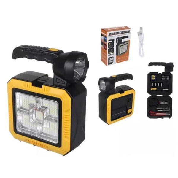 Solar Portable Lamp 7739-L – Rechargeable LED Light for Outdoor &amp; Emergency Use - GlowLaa.com