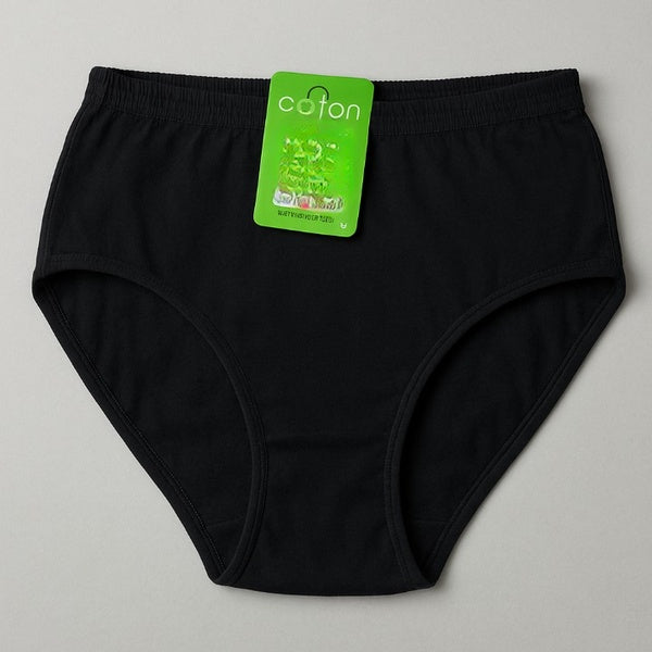 Malai Soft Fabric Underwear for Women – High Quality, Comfortable &amp; Lightweight Everyday Panty in Black, Sizes S, M, L - Small - GlowLaa.com