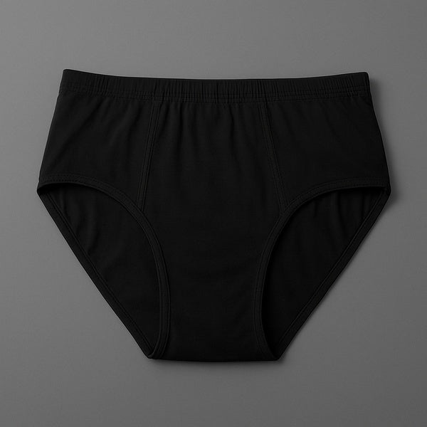 Jersey Plain Panty for Women – High Quality Soft &amp; Lightweight Fabric, Black (S, M, L) - Small - GlowLaa.com