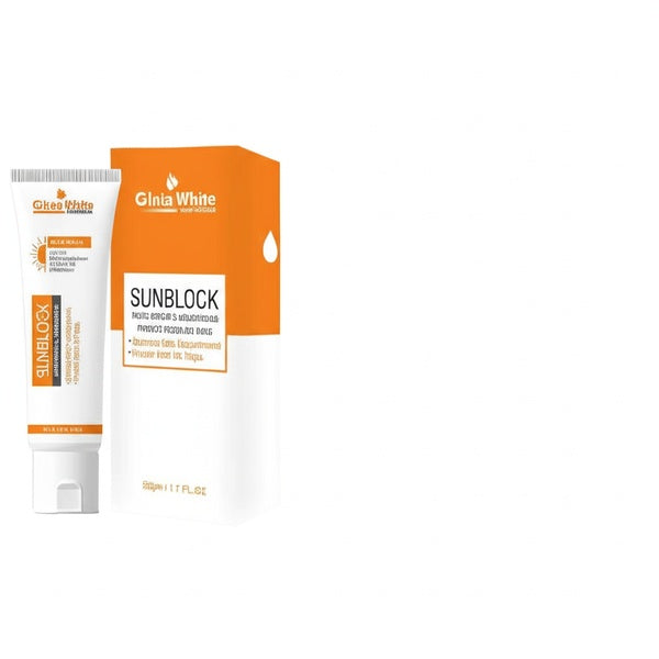 GlutaWhite Skin Brightening Sunblock SPF60 – Advanced UVA/UVB Protection, Oil-Free &amp; Long-Lasting Moisture - GlowLaa.com