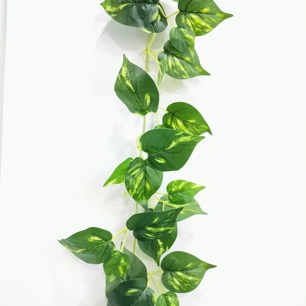 Green leaves bail Greenhome Plant Simulated Wide Application Plastic Decorative Green Vine Decor for Home - GlowLaa.com