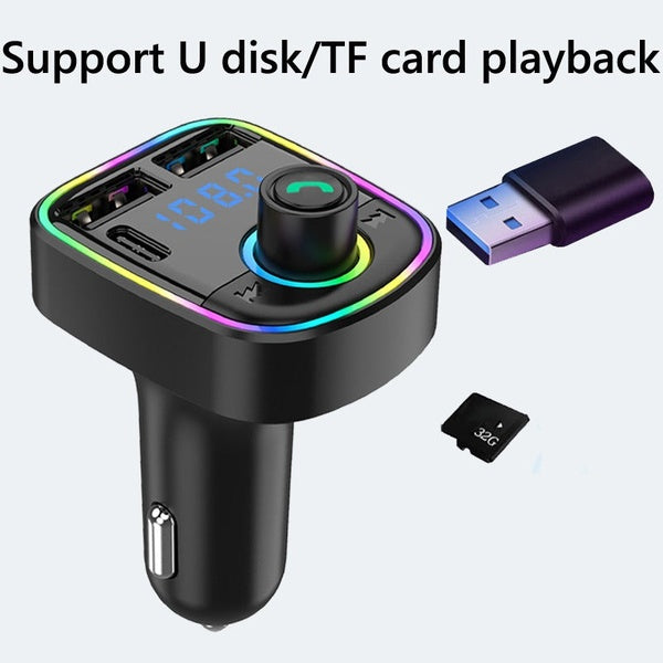 C1 - Car Mp3 Player | Car Wireless FM Transmitter | Car Mp3 Modulator | Car Accessories ( Random Color ) - GlowLaa.com