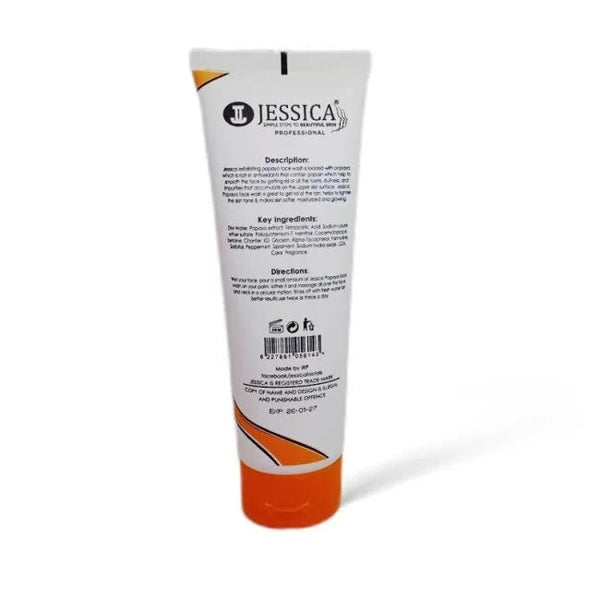Jessica Exfoliating with Whitening Papaya Scrub Face Wash - GlowLaa.com