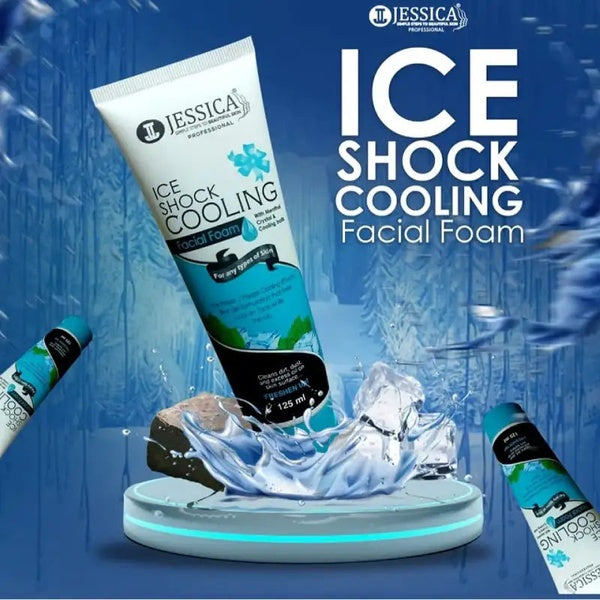 Jessica Ice Shock Cooling Facial Foam Face Wash - GlowLaa.com