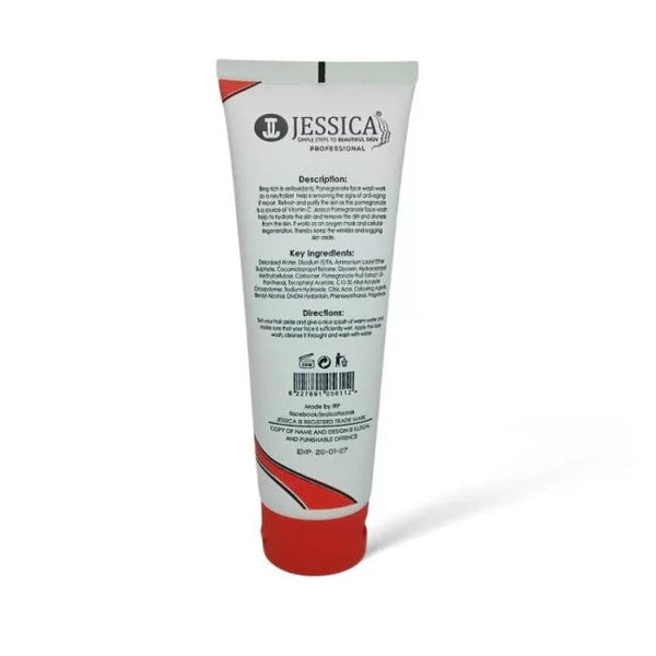 Jessica Softening Active Bright Pomegranate Face Wash - GlowLaa.com