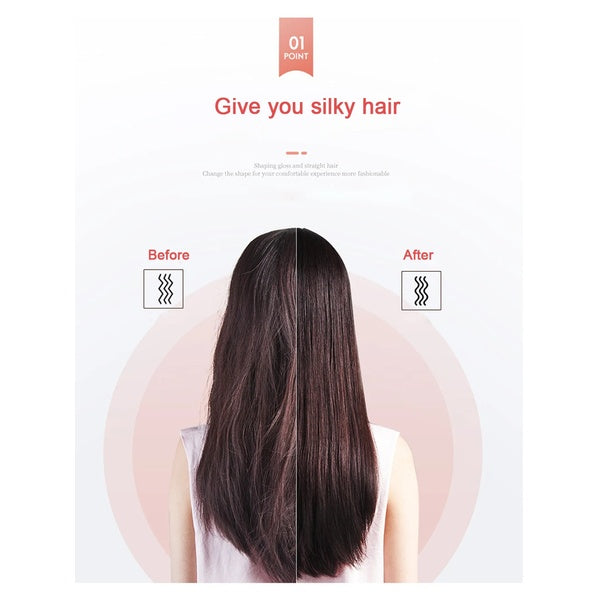 Hair Straightening Comb/Brush, Curling Comb Dual-Purpose Hair Straightener Styling Comb, Splint Does Not Damage The Inner Buckle for Professional Salon at Home (Random colors) - GlowLaa.com