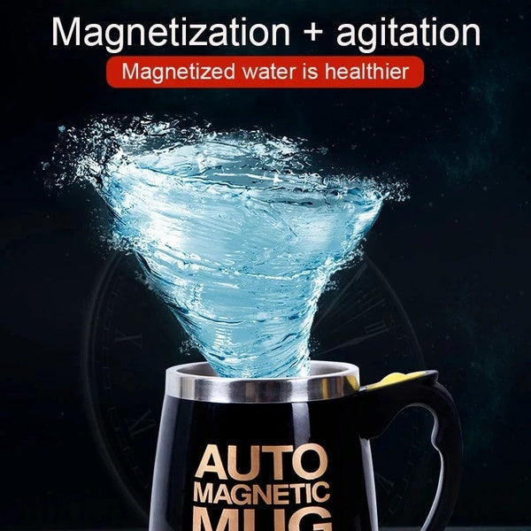 Auto Magnetic Mug 400ml Coffee Milk Mix Cups 304 Stainless Steel ( Battery Operated ) (random Color) - GlowLaa.com