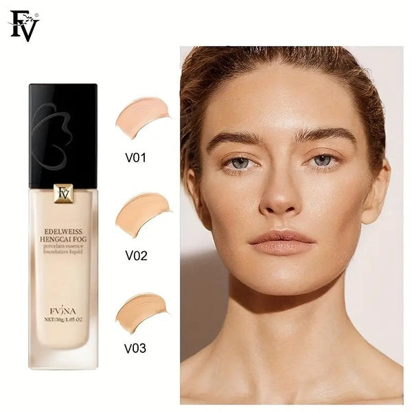 FV Edelweiss Liquid Refreshing Essence FVINA Foundation Skin Care Dry Oil Skin Long-lasting Base Makeup IMPORTED - V01 - GlowLaa.com