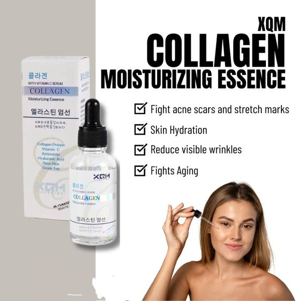 XQM Collagen Moisturizing Face Serum for face Xqm Intensively Nourishes With Vitamin C Serum - GlowLaa.com