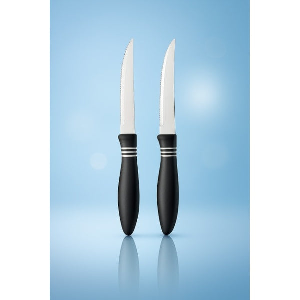 2 Pcs Concord Stainless Steel Kitchen Knife – Multipurpose Table Knife with Serrated Edge, 12 cm (Random color)
