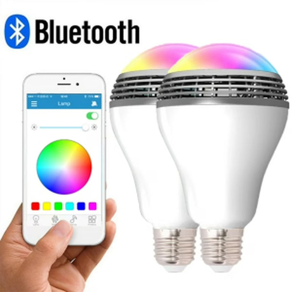 E27 Bluetooth Smart LED Bulb with Speaker with APP Control It - GlowLaa.com