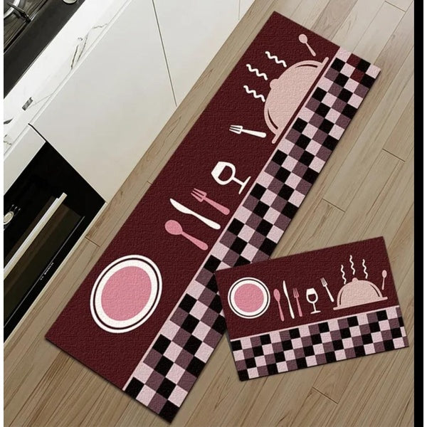 Antislip mats pack of 2pcs (Random Design)size:40*120&amp;40*60cm - GlowLaa.com