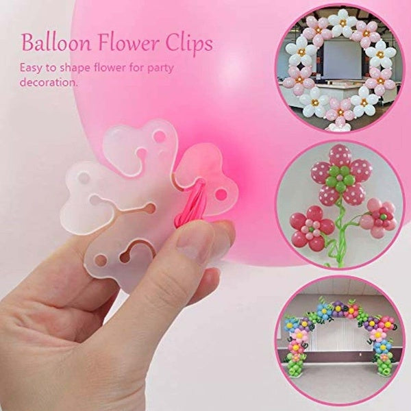 Pack Of 10pcs Balloons Clip - Flower Stand Clip Holder for Balloons - Balloons Tie Holder Birthday Wedding Party Decoration - GlowLaa.com