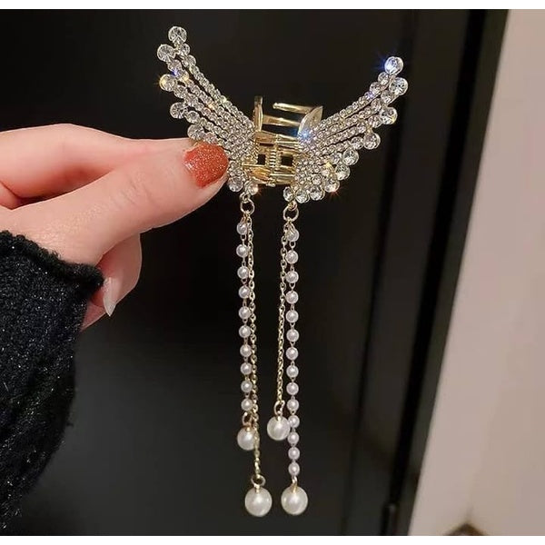 Beautiful Zircon korean Butterfly Hair Claw - GlowLaa.com