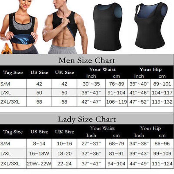 Men Sweat Shaper  Polymer Vest- Instantly Shapes And Slims - Small - GlowLaa.com