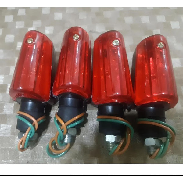 Pack of 5 set  (20 pcs )  fancy mini indicator for all bikes - Blue - GlowLaa.com