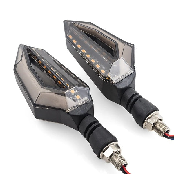 2 pcs motorcycle led turn signal indicator wirh parking drl light for all bikes 70cc and cg125 bikes | famcy indicator