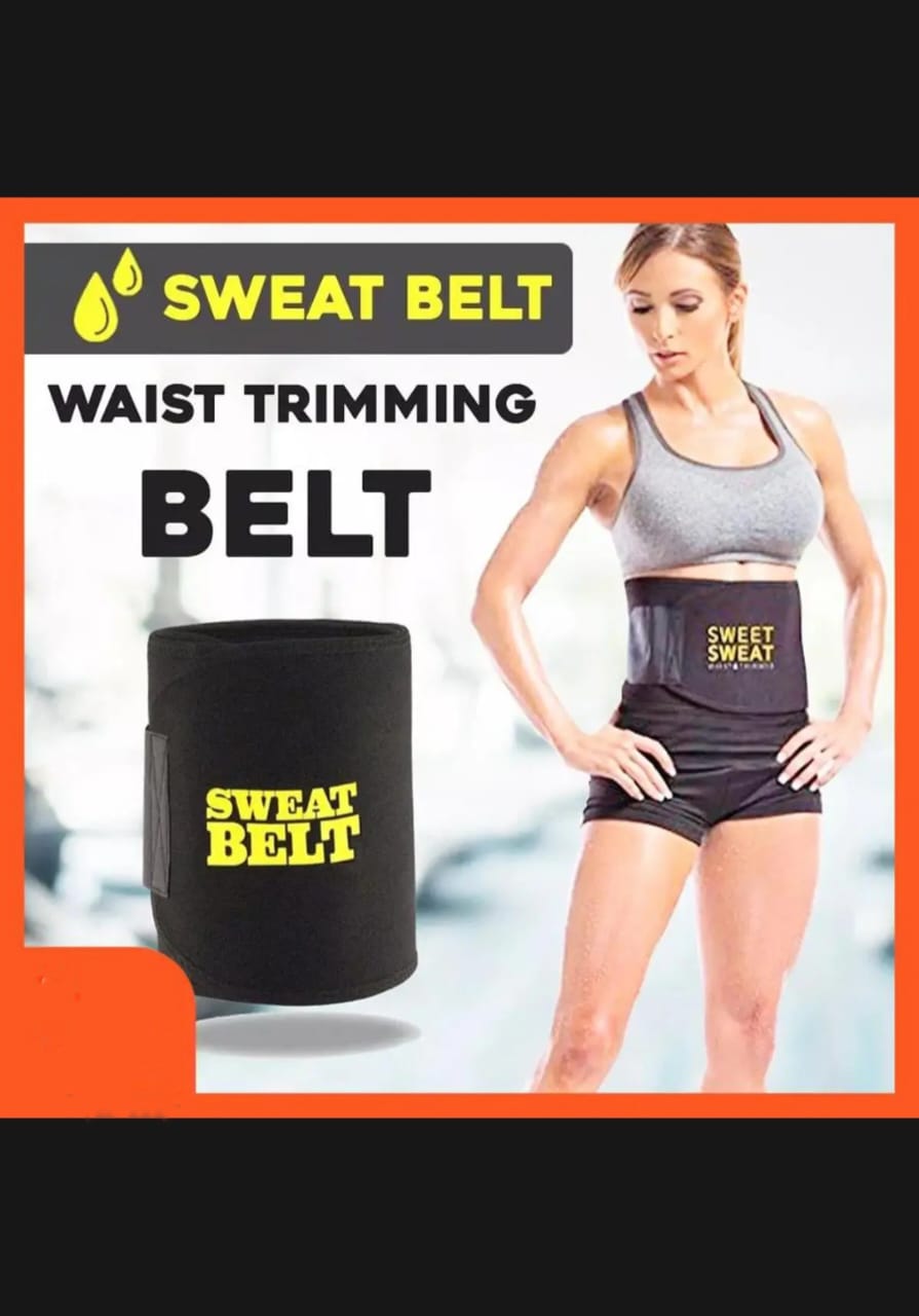 Sweet sweat Belt for Weight Loss Slimming Trimming Waist Trainer Fitness Belt for men and women