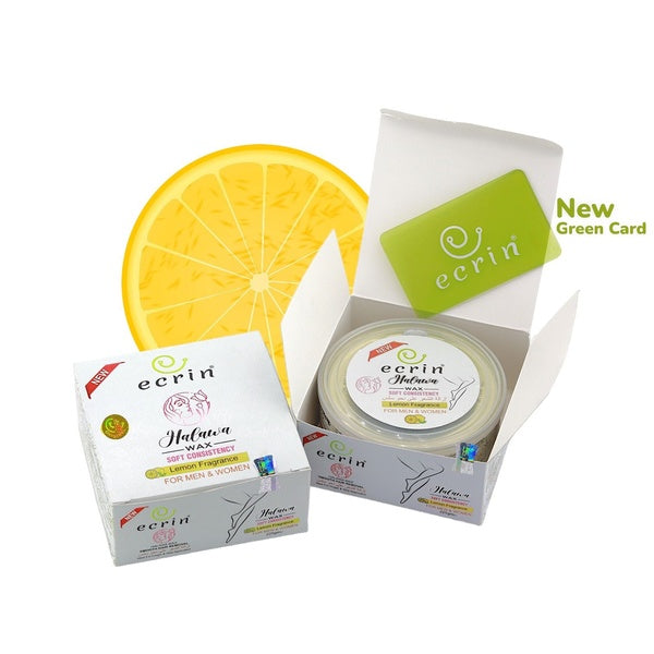 ECRINCOSMETICS  Ecrin Organic Halawa Wax - 100% Lemon &amp; Sugar Base - GlowLaa.com