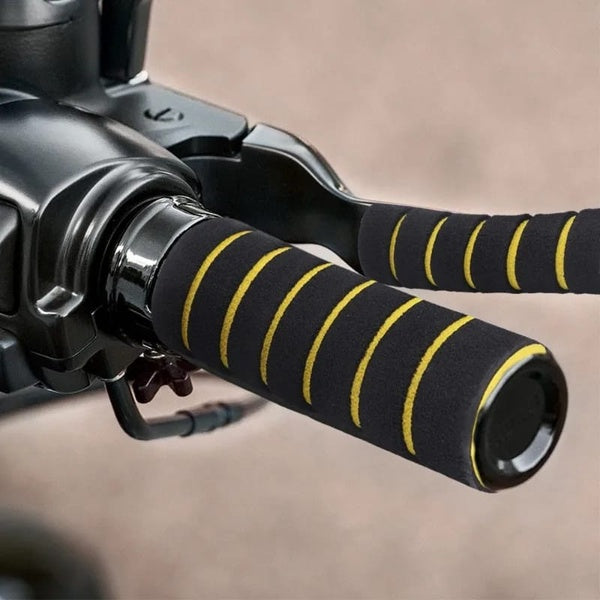 4pcs/Set Universal Grip Comfort Foam Handle Bar Motorcycle Bicycle Random Color