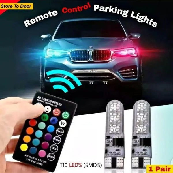 SMDs LED Car Parking Light Bulbs Pair Remote Control - GlowLaa.com