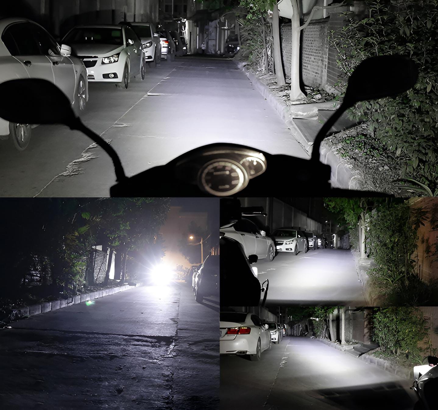 2PCS Work Lights 6 LED Motorcycle Headlight Spot Light Waterproof Super Bright Auxiliary Scooters Universal 12v Led Bar