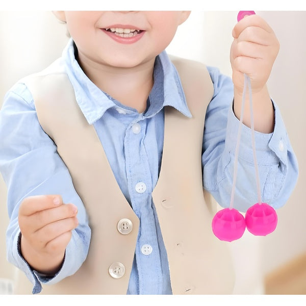 2 packet tak tak clacker ball | china ball | pack of 2 pair ( 4 balls ) for kids and adults (Random Color)