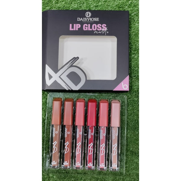 6 Pcs Matte 4D Lipgloss | lip gloss for Girls &amp; women