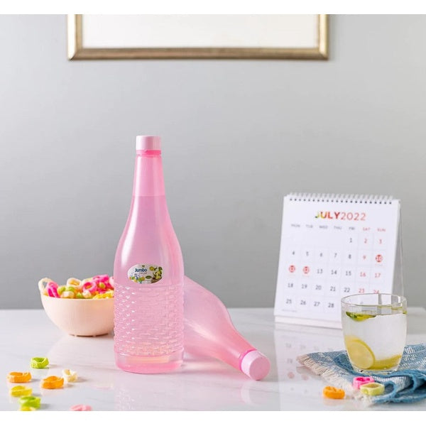 Pack Of 4 Plastic Jumbo Water Bottles (random color) 1.2 Ltr Each