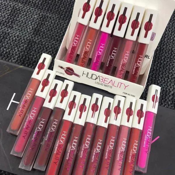 Pack of 6 glossy lipgloss  Matte Finish - GlowLaa.com