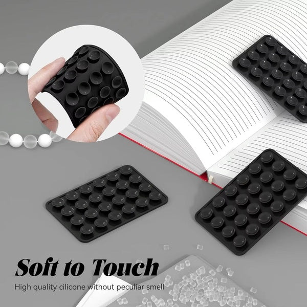 Mobile bubble Grip | Silicone Suction both side Bubble Grip Cup Phone Strong Grip Holder, Hands-Free use Mobile Phone Holder (Random color) - GlowLaa.com