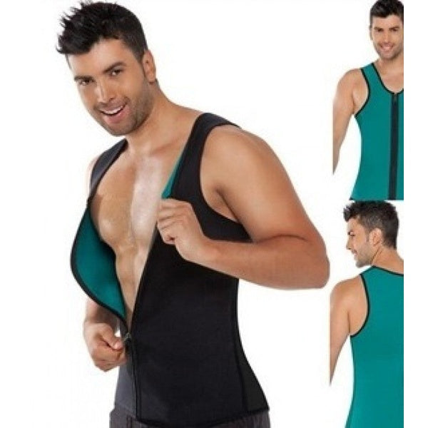 Hot Shapers Slimming Zipper body Shaper Instead SlimShirt for Men - GlowLaa.com