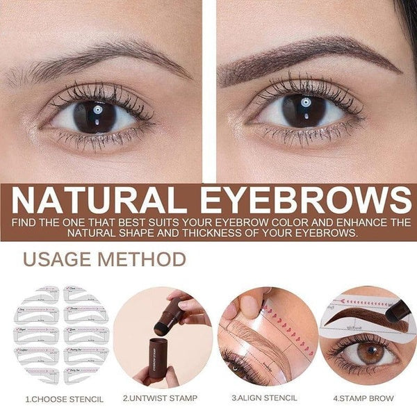 4 in 1 eyebrow stamp - Light brown