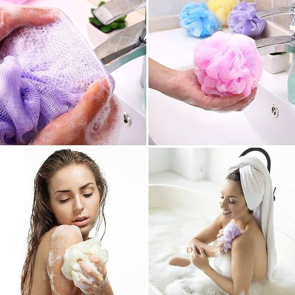 Body Wash Puff Sponge Pack (random color) - GlowLaa.com