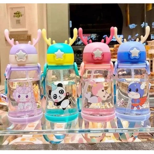 Reindeer Thorn Shape Water Bottle For Kids (600ML) (random color)