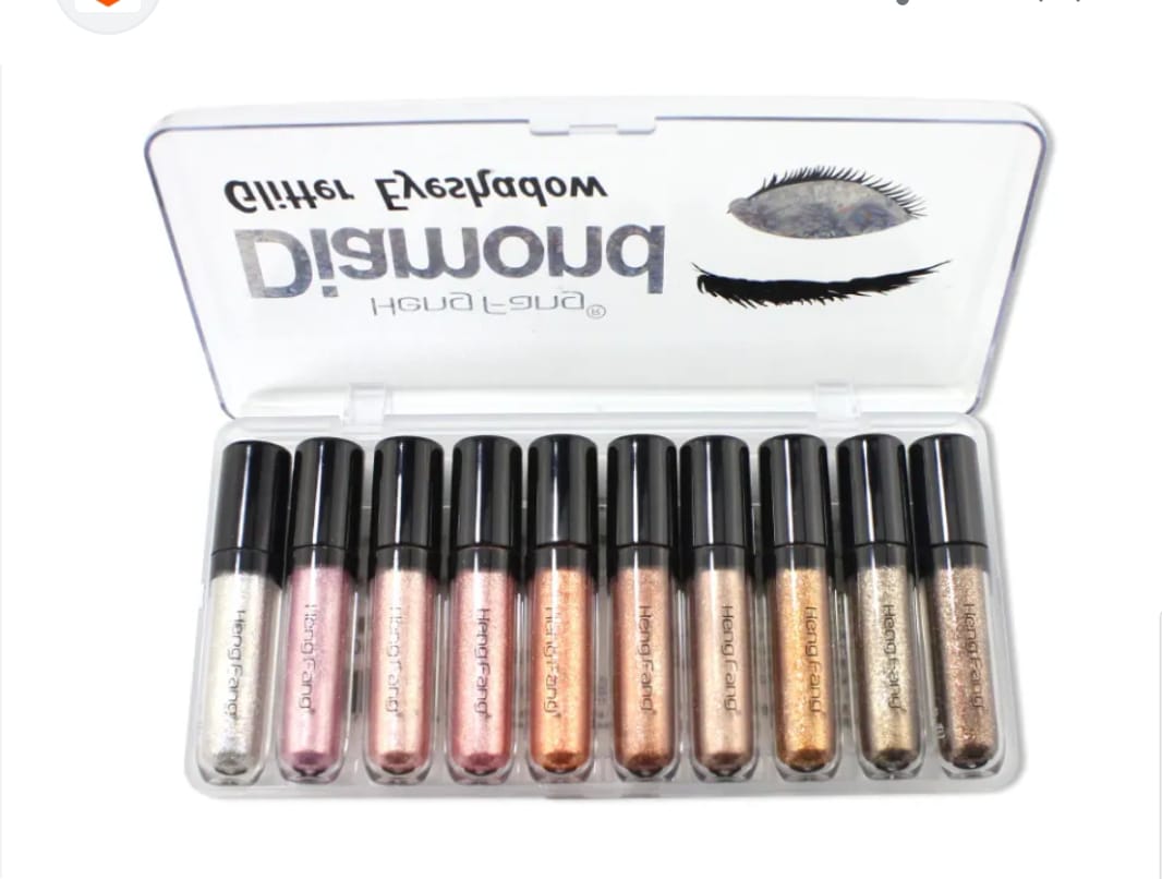 (Pack Of 10) Heng Fang Shine Diamond Glitter Eyeshadow