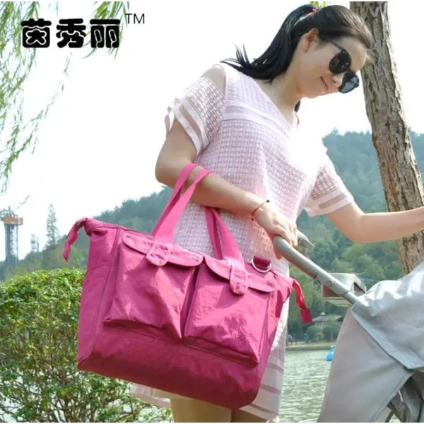 6pcs Set Baby Diaper Nappy Changing Bag Mummy Handbag