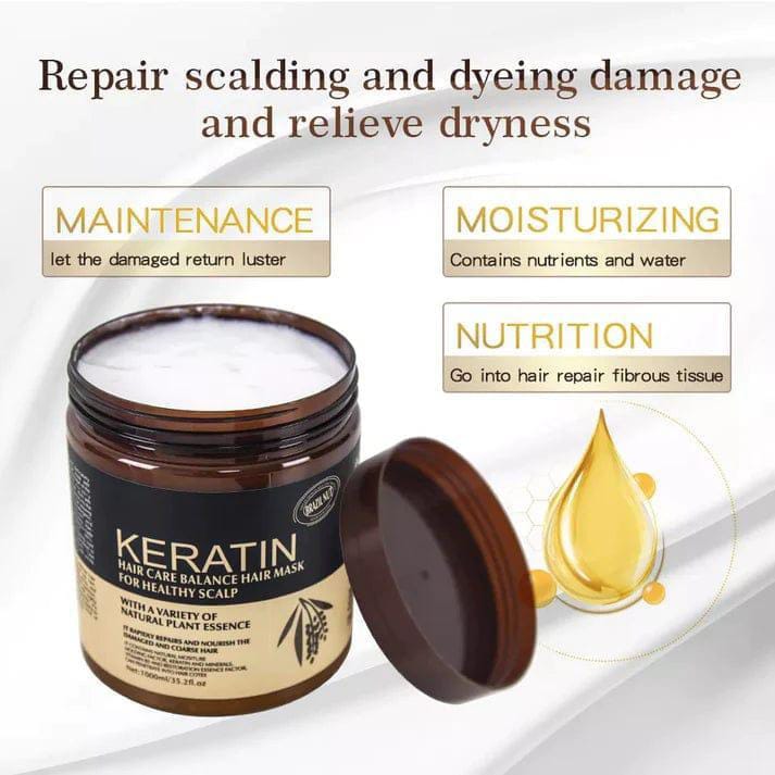 (Pack of 2) Keratin &amp; Collagen Hair Mask Deal
