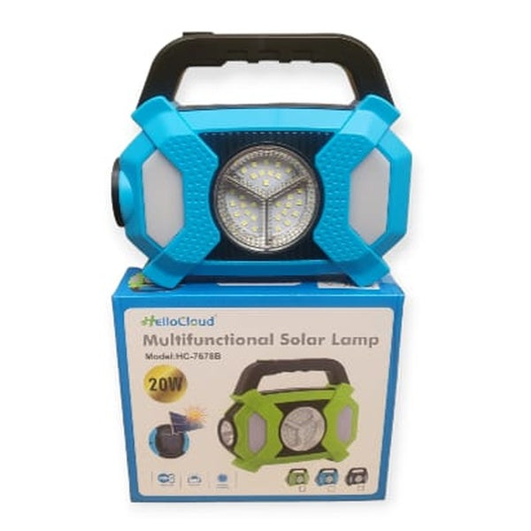 20W Hello Cloud Multi-Functional Portable Solar LED Flash Light