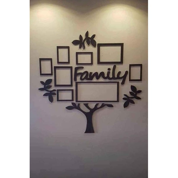 3d wall art family tree |  Wooden Family Tree Photo Wall decoration