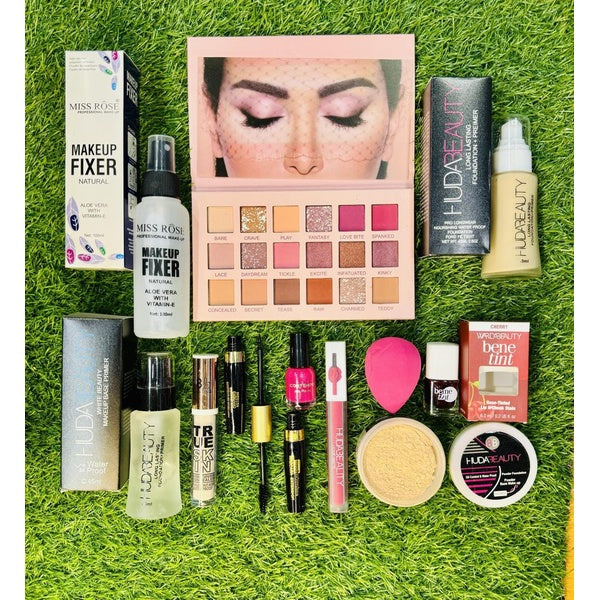 12 in 1 Makeup Deal  Makeup Fixer,Liquid Foundation, Primer, and many more for girls