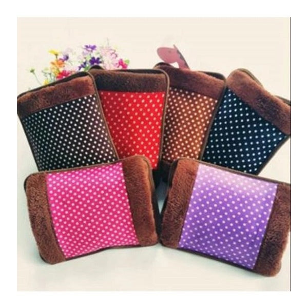 Electric Hot Water bag Heat Pad (Heat Bag) For Pain Relief  velvet cloth type also used for hand warmer – Multicolour - GlowLaa.com