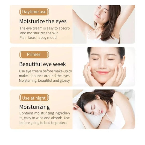 BioAqua Rice Brightening Eye Cream Rice Raw Pulp Eye Cream Acne Scar Removal - 20g - GlowLaa.com