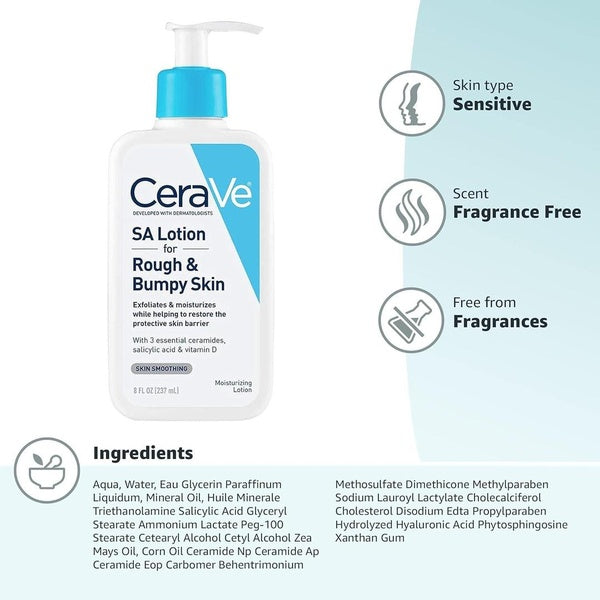 CeraVe SA Lotion For Rough and Bumpy Skin for Making it More Hydrated - 237Ml