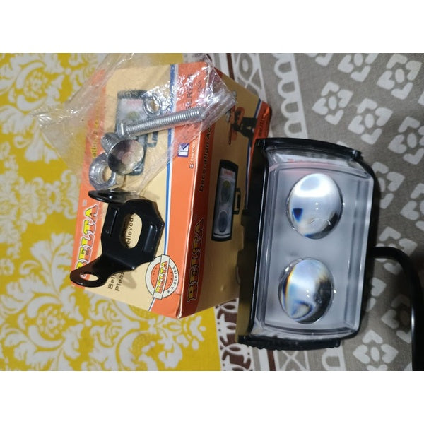 2 Lens Dolphin Projector LED Light for bikers and Cars (1 pc)