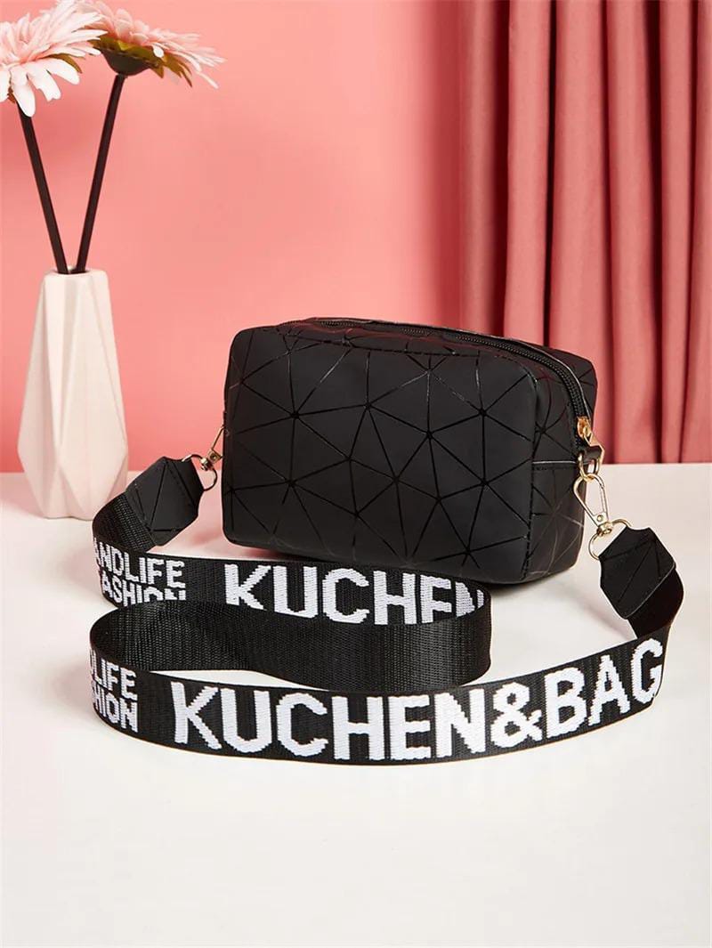 ( 1 Piece ) Girl's Crossbody Bag - Multipurpose, Mini, Convertible PU Leather Bag in Multiple Colors | Best Quality Shoulder Bag For Women - Black