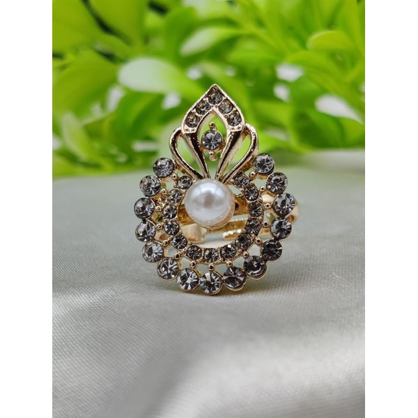 1 Piece Imported Radiant Crystal Blossom Ring – Unmatched Elegance in Every Detail ?? | Luxurious Design Ring | Adjustable Ring | Ring For Girls &amp; Women