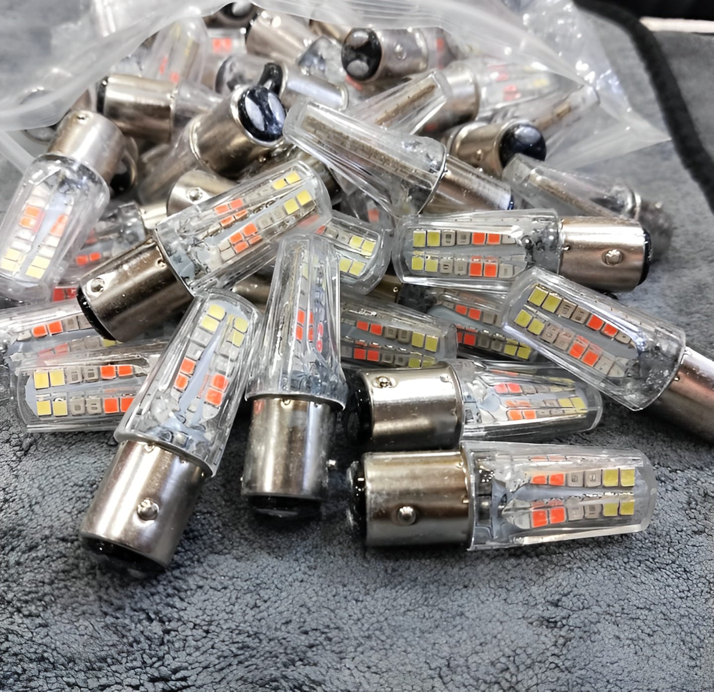 LED Backlight Bulb 6 Functions, 4 Colors - Perfect for Bikes, CD 70, CG125, Cars, and Jeeps