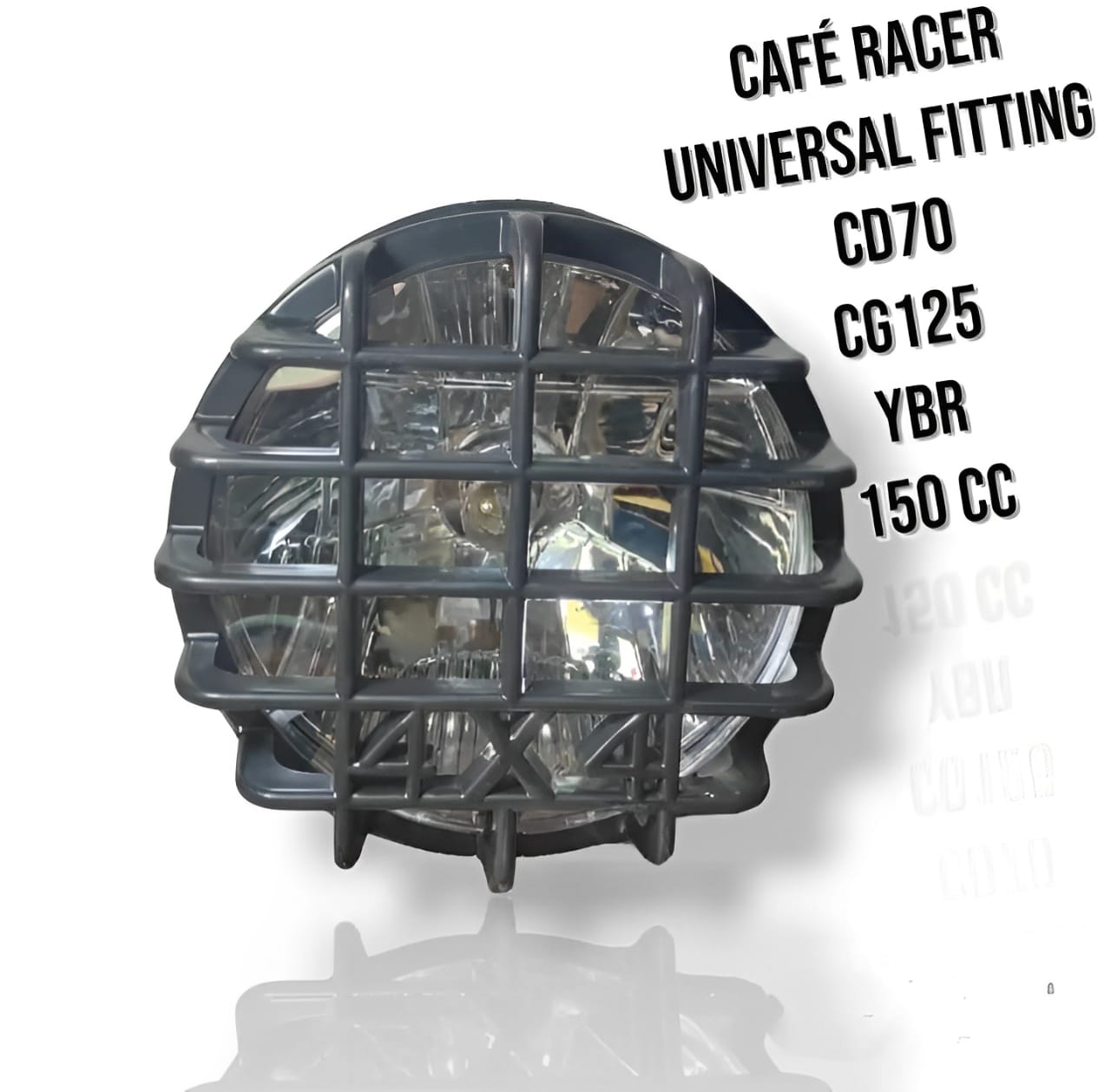 Cafe racer headlight for 70cc and 125cc bikes Simple to set up Headlight for bikes