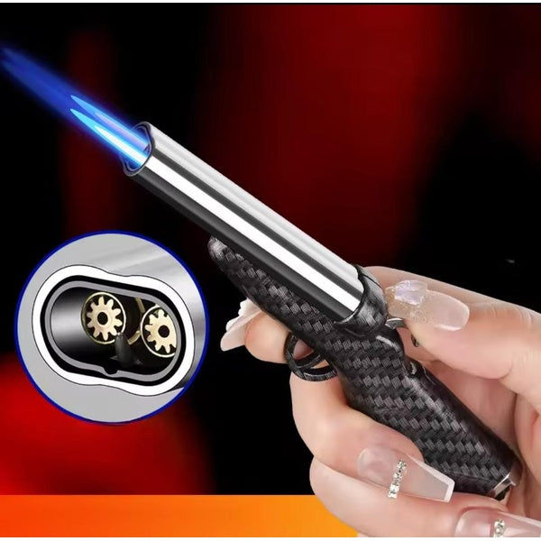 Refillable Rifle Design Fancy Lighter | Best Quality Rifle Lighter | Lighter With Hard Plastic Material ( Without Box )(random colour) - random color